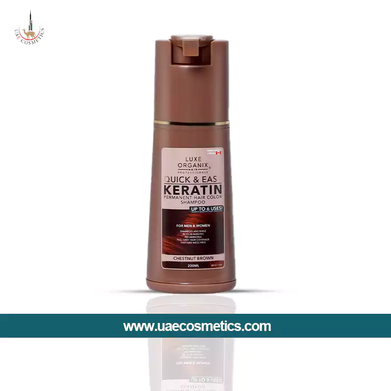 Luxe Organix Hair Color Shampoo Chestnut Brown 200ml